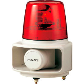 Patlite RT-120E-R+FC015 Smart Alert Plus Rotating Beacon & Horn W/32 Sounds Red Light AC120V RT-120E-R+FC015