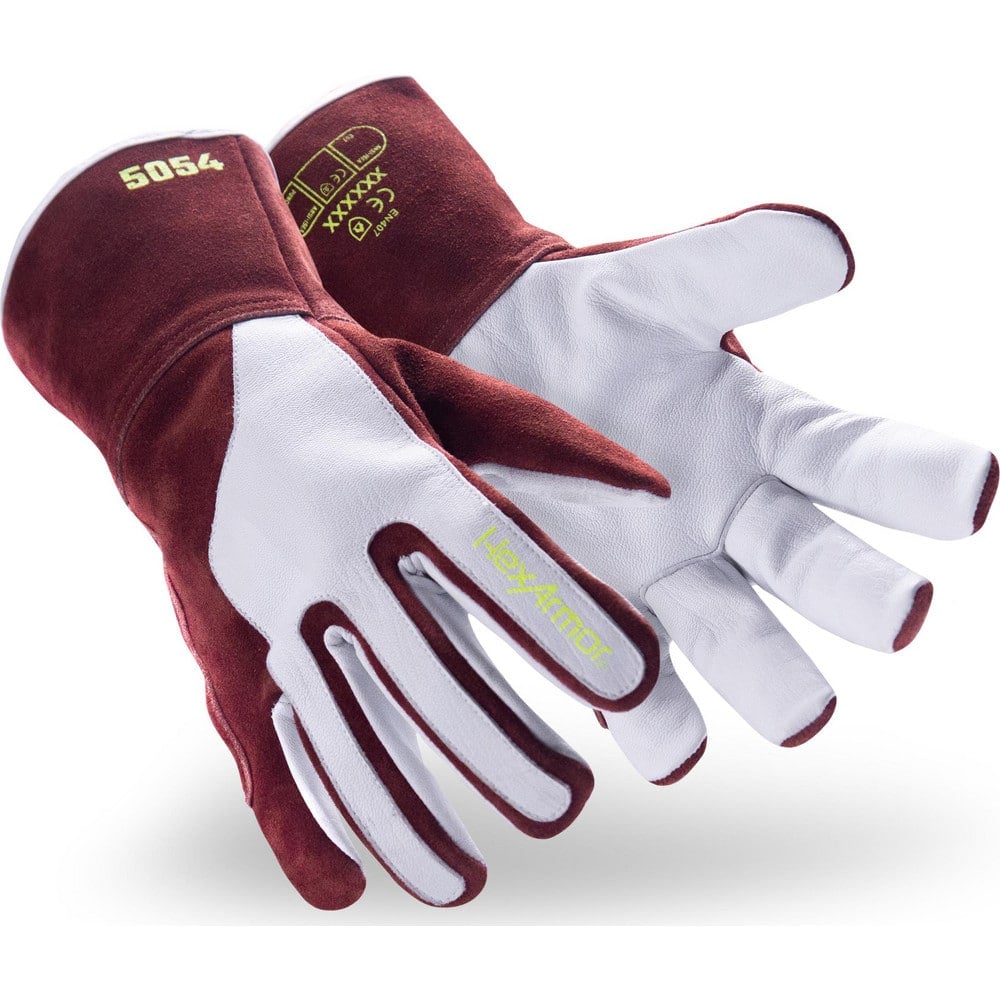 Welder's & Heat Protective Gloves, Welding Applications: MIG , Primary Material: Leather , Size: Large , Lining: Lined , Back Material: Cowhide Leather MPN:5054-L (9)