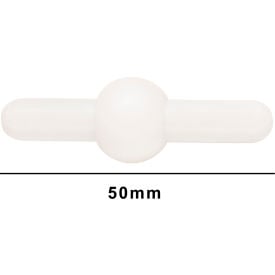 Bel-Art Saturn Spinbar Teflon Magnetic Stirring Bar 50mm White 371160003