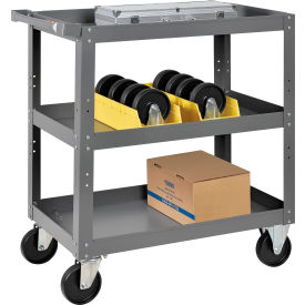 GoVets™ Steel Stock Cart w/3 Shelves 800 lb. Capacity 30