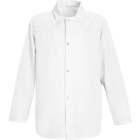 Red Kap® Gripper-Front Short Butcher Coat White Polyester/Cotton XL 0416WHRGXL