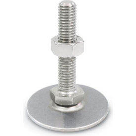 Leveling Foot - Threaded - 3150 Lbs. Capacity - 50mm Base Dia. - J.W. Winco 41-50-M12-125-D0-SK 41-50-M12-125-D0-SK