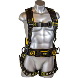 Guardian Cyclone Construction Harness Pass-Thru Chest Tongue Buckle Legs & Waist 2XL 130-331lbs 21067