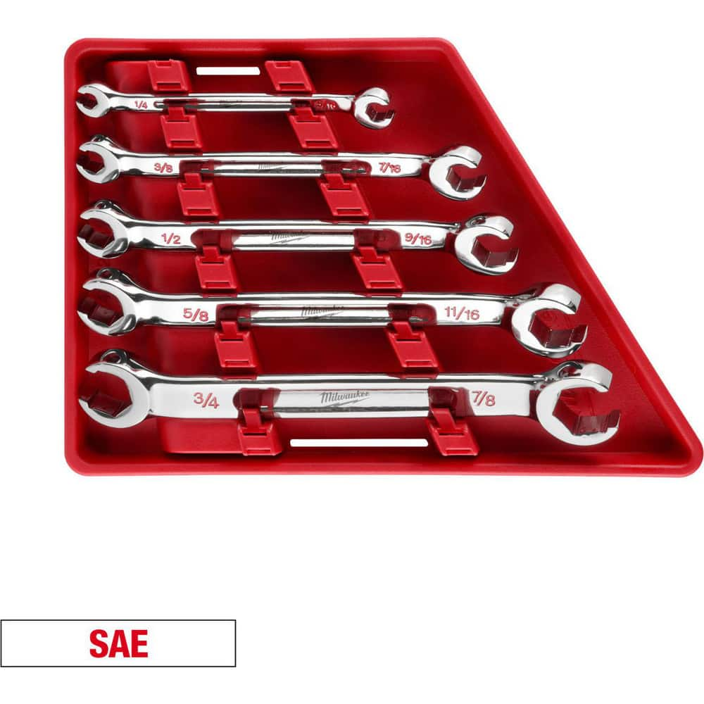 Wrench Sets, Tool Type: Lug Nut Wrench Set , Set Type: Flare Nut Wrenches , System Of Measurement: Inch , Container Type: Tray , Wrench Size: 1/4x5/16 in MPN:48-22-9470