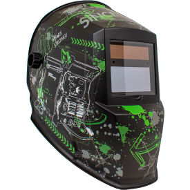 Forney® 90th Anniversary Graphic ADF Welding Helmet 9-13 Variable Shade Control Black 55865