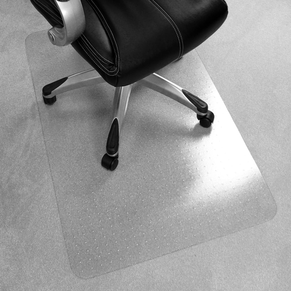 Floortex Advantagemat Plus APET Rectangular for Low/Standard Pile Carpets - 45in x 53in - Chair - 53in Length x 45in Width x 0.087in Depth x 0.375in Thickness - Rectangular - Amorphous Polyethylene Terephthalate (APET) - Clear - 1Each - TAA Compliant MPN: