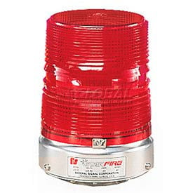 Federal Signal 131ST-012-024R Strobe 12-24VDC Pipe Mount Red 131ST-012-024R