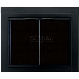 Pleasant Hearth Alpine Fireplace Glass Door Black AN-1011 37-1/2