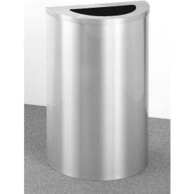 Glaro Aluminum Half Round Can with Satin Aluminum Finish 1891-SA-SA