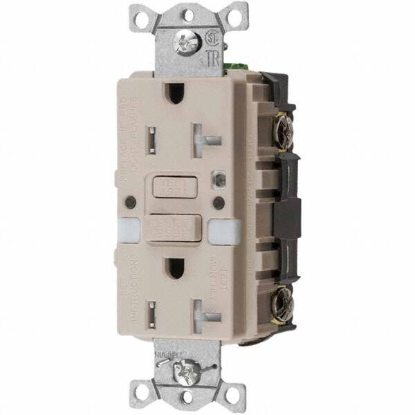 GFCI Receptacles, Grade: Commercial , NEMA Configuration: 5-20R , Amperage: 20 , Reset Type: Manual , Wiring Method: Back  MPN:GFTRST20LANL