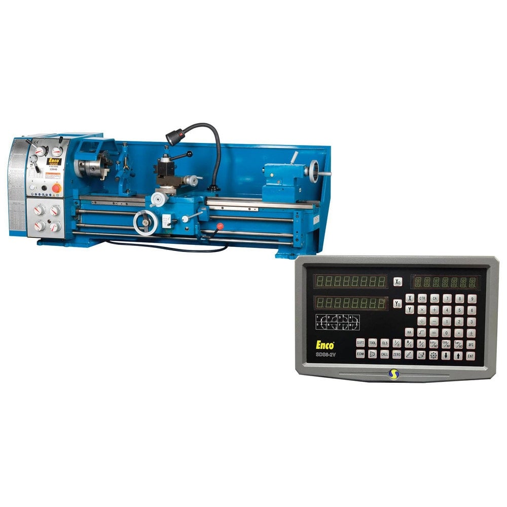 DRO Systems, Machine Compatibility: Lathe , Calculator Function: Yes , Programmable Memory: Yes , Tool Offsets: 200 , Scale Type: Glass, Linear Scale  MPN:0473258/5497255