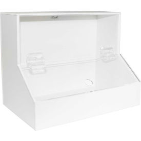 TrippNT™ White PVC/Acrylic Medium Dispensing Bin 12