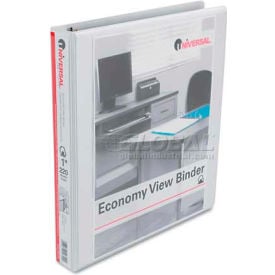 Universal® Economy D-Ring Vinyl View Binder 1