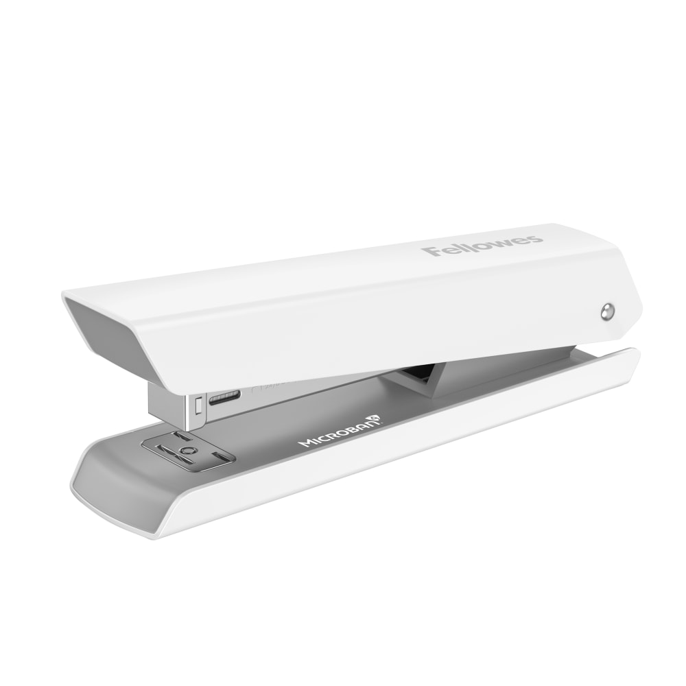 Fellowes LX820 Classic Full-Size Desktop Stapler, with Anti-microbial Technology, 20-Sheet Capacity, White (Min Order Qty 6) MPN:5011401