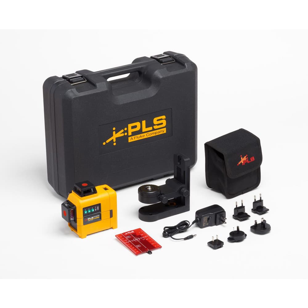 Laser Levels, Level Type: Cross Line & Plumb Points, Line Laser Level, Square Laser , Laser Projection Orientation: Horizontal, Vertical , Plumb Type: Down  MPN:PLS 3X360R KIT