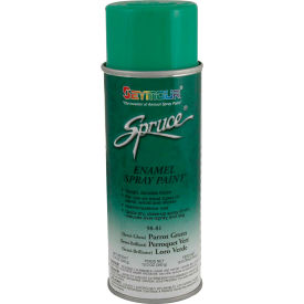 Spruce General Use Spray Paint 16 Oz. Parrot Green Semi-Gloss 12 Cans/Case - 98-81 98-81