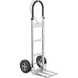 GoVets™ Long Nose Aluminum Hand Truck Loop Handle Mold-On Rubber Wheels 541800