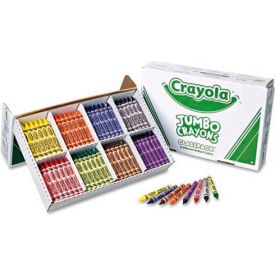 Crayola® Jumbo Crayons Classpack 8 Colors 200/Box 528389