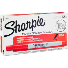 Sharpie® Permanent Marker Ultra-Fine Red Ink Dozen 37002