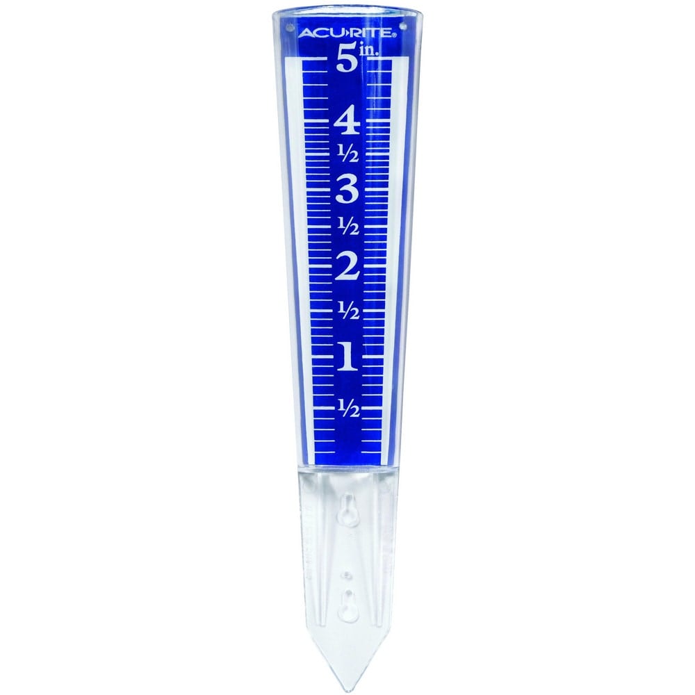 Rain Gauges, Thermometer: No , Magnifying: Yes , Mount Type: Spike, Wall , Material: Plastic ABS, Acrylic , Capacity: 5