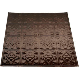 Great Lakes Tin Hamilton 2' X 2' Lay-in Tin Ceiling Tile in Bronze Burst - Y52-06 Y52-06