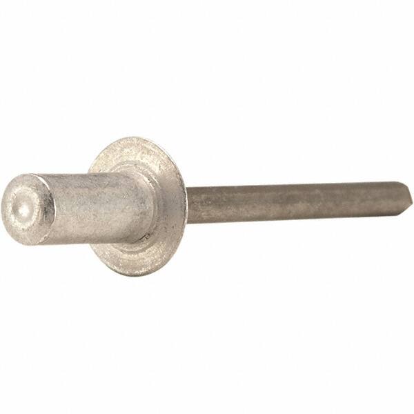 Blind Rivet: Size 4, Dome Head, Aluminum Body, Aluminum Mandrel MPN:POPAD42AH