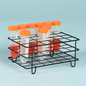 Bel-Art Poxygrid® 50ml Centrifuge Tube Rack 198580001 For 25-30mm Tubes 24 Places Black 1/PK 19858-0001