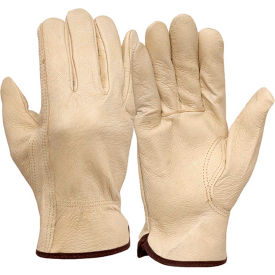 Pigskin Leather Driver's Gloves with Keystone Thumb Size XL - Pkg Qty 12 GL4001KXL