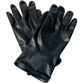 Honeywell® Chemical Resistant Gloves Smooth Grip Butyl 13 Mil Thick Size 7 Black B131/7