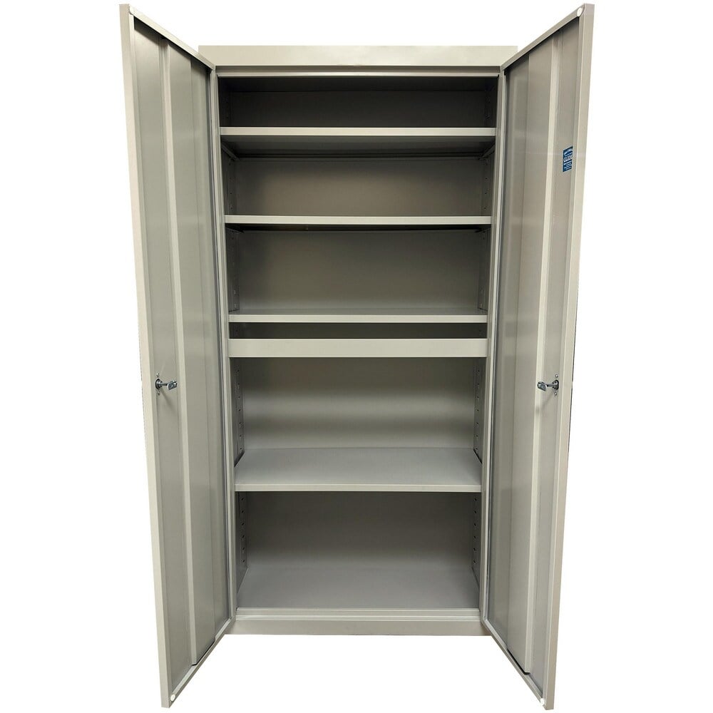 Storage Cabinets, Cabinet Type: Steel Storage Cabinet , Cabinet Material: Steel , Width (Inch): 24 , Depth (Inch): 18 , Cabinet Door Style: Flush  MPN:UA-241872-P