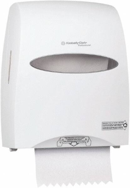 Sanitouch Manual Hard Roll Towel Dispenser, White, for 1.75