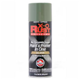 X-O Rust 12 oz. Aerosol Rust Preventative Paint & Primer In One Reed Gloss - 125842 125842