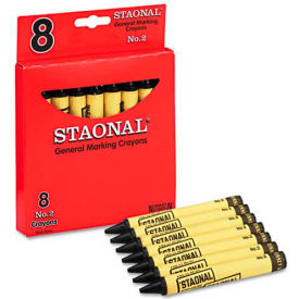 Crayola 5200023051 Staonal Marking Crayons Black 8/Box 5200023051