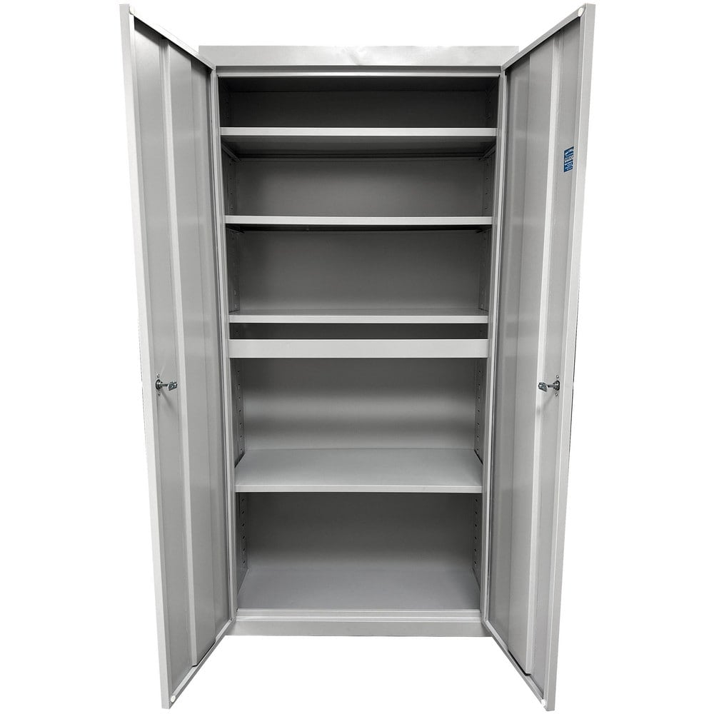 Storage Cabinets, Cabinet Type: Steel Storage Cabinet , Cabinet Material: Steel , Width (Inch): 24 , Depth (Inch): 18 , Cabinet Door Style: Flush  MPN:UA-241872-G