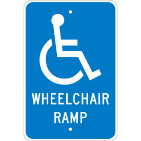 Aluminum Sign - Wheel Chair Ramp - .080 Mil Thick TM86J