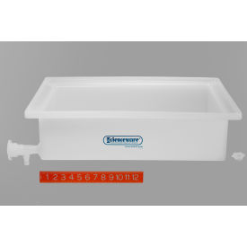 SP Bel-Art General Purpose Polyethylene Tray with Faucet 17 1/2 x 23 1/2 x 6