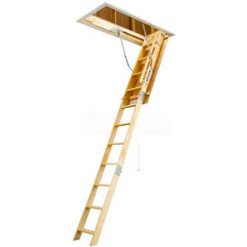 Werner 10' Ceiling Wood Attic Ladder - 25