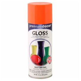 Premium Dcor Decorative Gloss Enamel 12 oz. Aerosol Can Banner Orange - 792462 792462