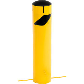 GoVets™ Pour-In-Place Bollard W/Removable Cap & Chain Slots 5.5''D x 24''H 898G652