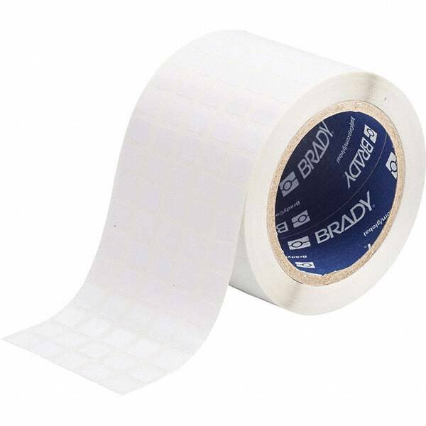 Label Maker Label: White, Polyester, 1/2