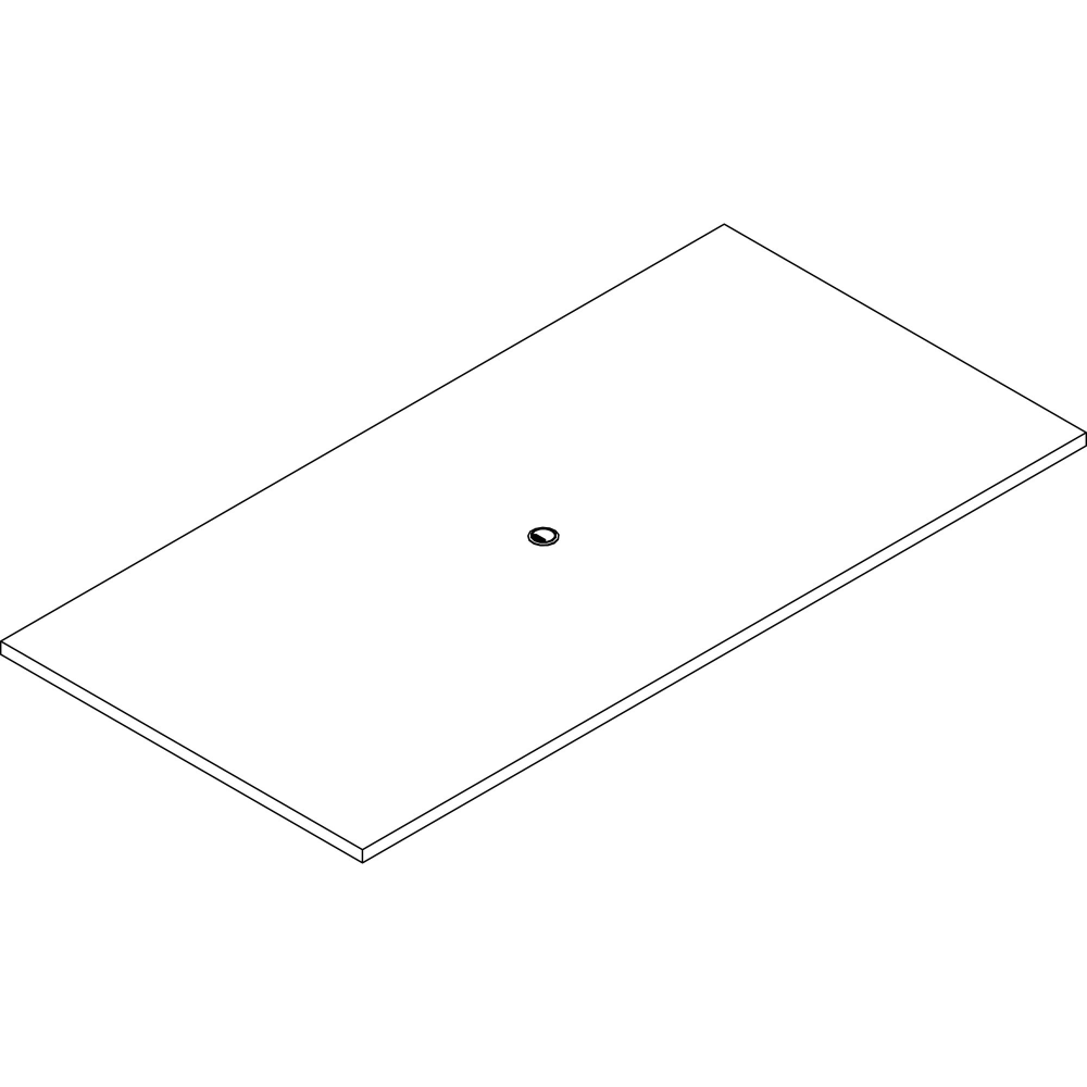 Lorell Prominence 2.0 Rectangular Conference Tabletop - 96in x 48in , 1.5in Top, 0.1in Edge - Material: Particleboard - Finish: Gray Elm MPN:PRC4896GE