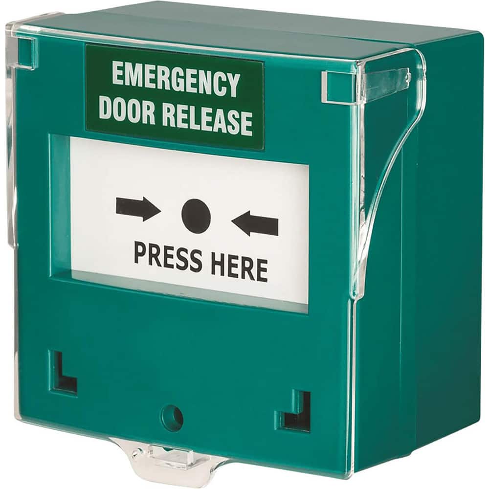 Pushbutton Control Stations, Control Station Type: Emergency Break Glass , Legend Markings: No Legend , Switch Action: Push , Contact Configuration: SPDT  MPN:EGB-100-G