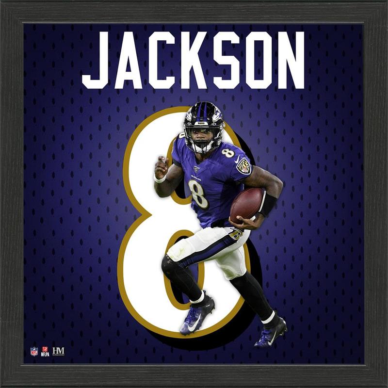 Lamar Jackson Baltimore Ravens Jersey IMPACT Frame MPN:PHOTO14466K