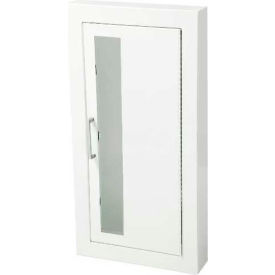 Activar Inc. Steel Fire Extinguisher Cabinet Vertical Acrylic Window Semi-Recessed 1016V10