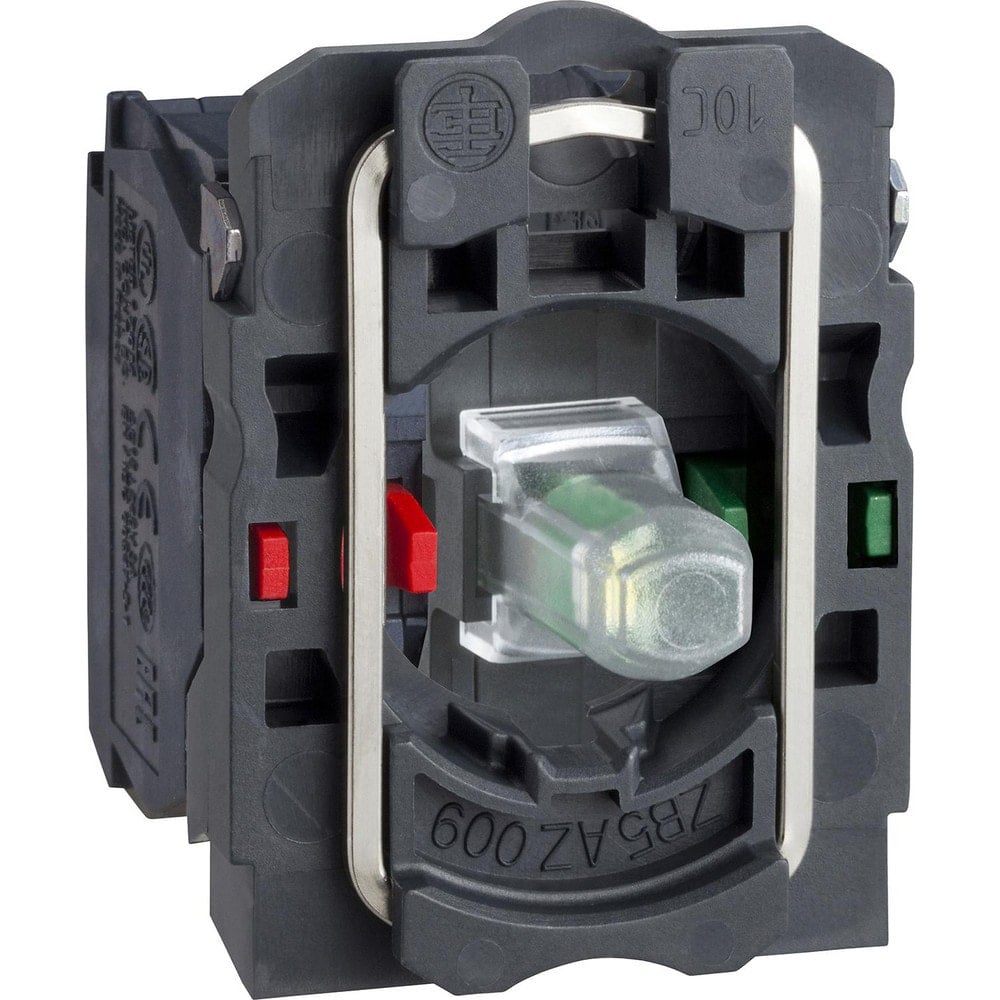 Electrical Switch Contact Blocks, Amperage: 14.0000mA , Contact Configuration: NO/NC , Voltage: 230.00, 240.00 , Overall Length: 1.26in  MPN:ZB5AW0M15