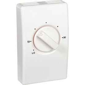 Wall Mount Line Voltage Thermostat Single Pole White S2022H10AA