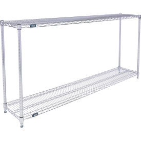 Nexel® 2 Shelf Stainless Steel Wire Shelving Unit Starter 72