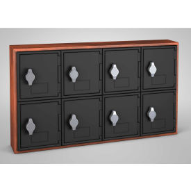 United Visual Products 2-Tier 8 Door Locker w/ Hasp Lock 24