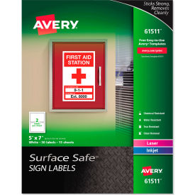 Avery® Surface Safe Sign Labels 5