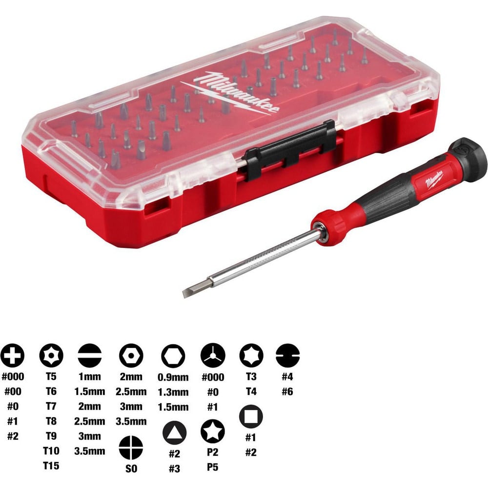 Bit Screwdrivers, Type: Combination , Tip Type: Slotted, Phillips, Square, Torx, Hex, Spanner , Drive Size (TXT): 1/4 in, 3/8 in, 1/2 in  MPN:48-22-2935